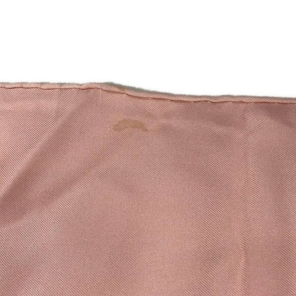 HERMES Carre 90 - Light Pink Dark Gray Gold Scarf - Picture 4 of 6
